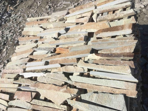 Горбушка златолит золотистый для облицовки купить в Полевском